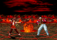 King of Fighters 97 Saturn, Stages, The Altar of Orochi's Heavenly Kings 3.png