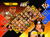 Capcom vs SNK 2 DC, Character Select.png