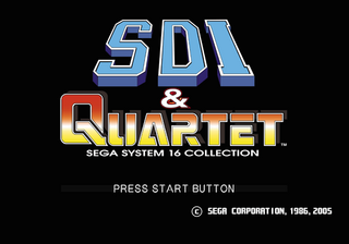 Sega Ages 2500 Series Vol. 21: SDI & Quartet: Sega System 16 