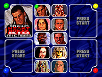 WWF In Your House Saturn, Character Select.png