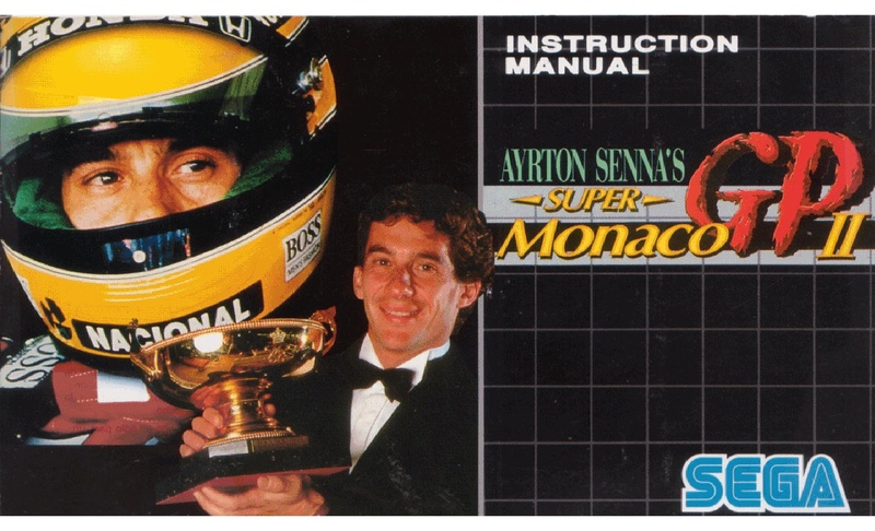 File:Ayrton Senna's Super Monaco GP II MD EU Manual.pdf - Sega Retro