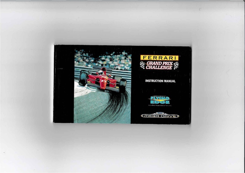 File:Ferrari Grand Prix Challenge MD FR Manual.pdf - Sega Retro