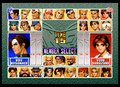 King of Fighters 96 Saturn, Character Select.png