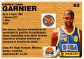 Panini Christian Garnier FR 1994 Basketball Official Card 63 Back.jpg