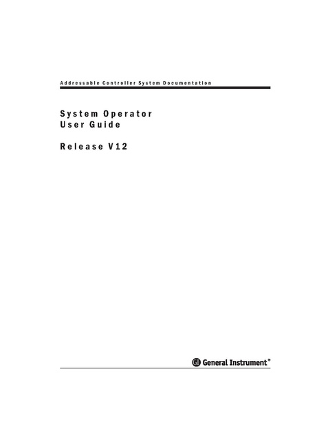 File:Sega Channel Addressable Controller System Computer ACC-4000 Manual (General Instrument).pdf