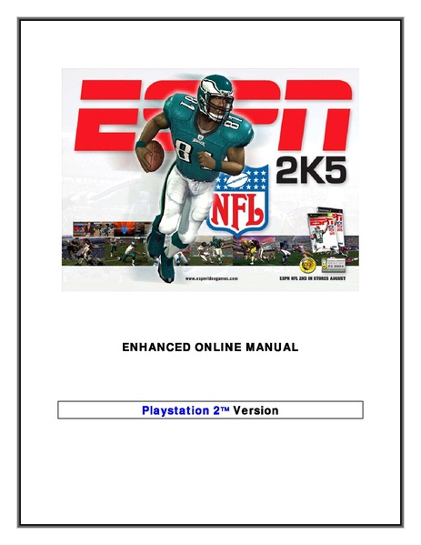 : ESPN NFL 2K5 : Video Games