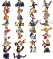 King of Fighters 99 DC, Characters.png