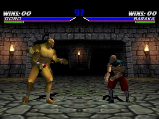 Mortal Kombat Gold (Dreamcast) Arcade as Sektor 